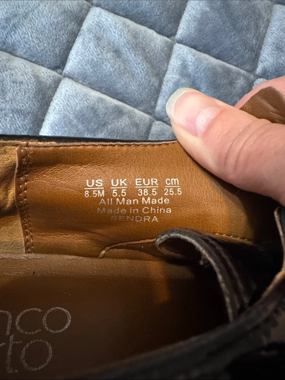 Franco Sarto Black Patent Derby Oxfords